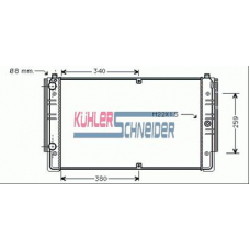 3500901 KUHLER SCHNEIDER Радиатор, охлаждение двигател