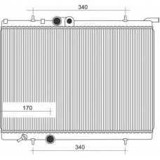 350213881000 MAGNETI MARELLI Радиатор, охлаждение двигателя