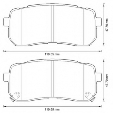 572596B BENDIX Комплект тормозных колодок, дисковый тормоз