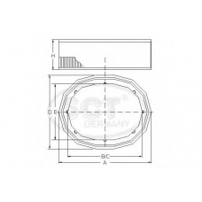 SB 915 SCT Воздушный фильтр