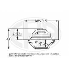 350266 ERA Термостат, охлаждающая жидкость