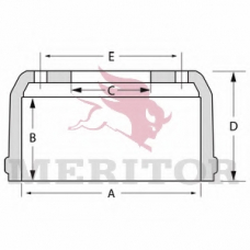 MBD2029 MERITOR Тормозной барабан