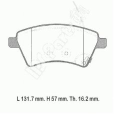 IBD-1800 IPS Parts Комплект тормозных колодок, дисковый тормоз