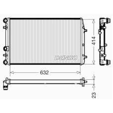 DRM27005 DENSO Радиатор, охлаждение двигателя