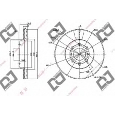 BD1045 DJ PARTS Тормозной диск