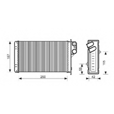 QHR2002 QUINTON HAZELL Теплообменник, отопление салона