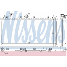 67719 NISSENS Радиатор, охлаждение двигателя