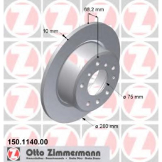 150.1140.00 ZIMMERMANN Тормозной диск