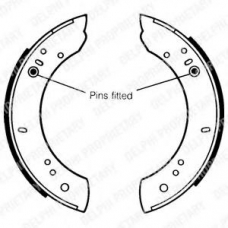 LS1072 DELPHI Комплект тормозных колодок