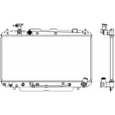 3461-1019 SAKURA  Automotive Радиатор, охлаждение двигателя