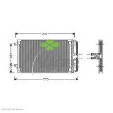94-6290 KAGER Конденсатор, кондиционер