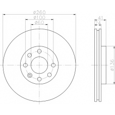 8DD 355 108-271 HELLA PAGID Тормозной диск