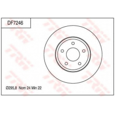 DF7246 TRW Тормозной диск