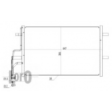 030-016-0015 LORO Конденсатор, кондиционер
