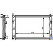 8MK 376 764-321 HELLA Радиатор, охлаждение двигателя