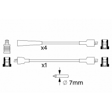 0 986 357 082 BOSCH Комплект проводов зажигания