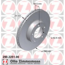 290.2251.00 ZIMMERMANN Тормозной диск