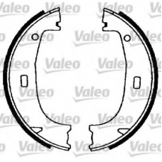 562725 VALEO Комплект тормозных колодок, стояночная тормозная с