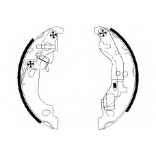 8DB 355 002-571 HELLA PAGID Комплект тормозных колодок