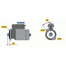 0 001 121 026 BOSCH Стартер