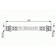 1 987 476 395 BOSCH Тормозной шланг