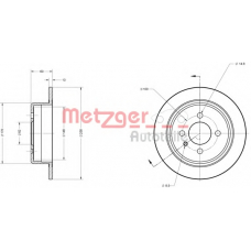 6110451 METZGER Тормозной диск