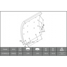 K19932.0-F3653 FERODO Комплект тормозных башмаков, барабанные тормоза