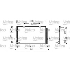 818053 VALEO Конденсатор, кондиционер