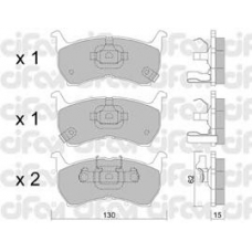822-231-1 CIFAM Комплект тормозных колодок, дисковый тормоз