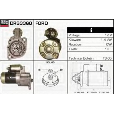 DRS3360 DELCO REMY Стартер