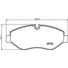 8DB 355 005-521 HELLA Комплект тормозных колодок, дисковый тормоз