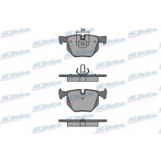 AC894981D AC Delco Комплект тормозных колодок, дисковый тормоз