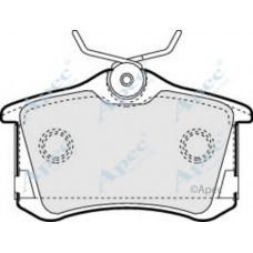 PAD1249 APEC Комплект тормозных колодок, дисковый тормоз