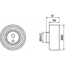 VKM 72100 SKF Натяжной ролик, ремень грм