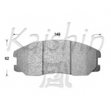 D10131OE KAISHIN Комплект тормозных колодок, дисковый тормоз