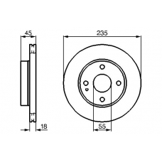 0 986 478 241 BOSCH Тормозной диск