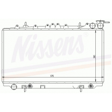 62960 NISSENS Радиатор, охлаждение двигателя