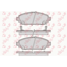 626.1069 VILLAR Комплект тормозных колодок, дисковый тормоз