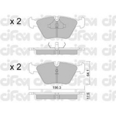 822-122-1 CIFAM Комплект тормозных колодок, дисковый тормоз