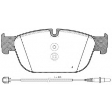 BPA1451.01 OPEN PARTS Комплект тормозных колодок, дисковый тормоз