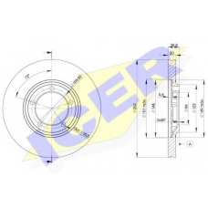 78BD0100-2 ICER Тормозной диск