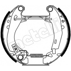 51-0022 METELLI Комплект тормозных колодок