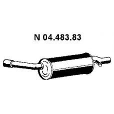 04.483.83 EBERSPACHER Глушитель выхлопных газов конечный