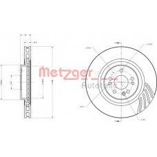 6110530 METZGER Тормозной диск