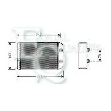 RR0059 EQUAL QUALITY Теплообменник, отопление салона