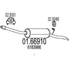 01.66910 MTS Глушитель выхлопных газов конечный