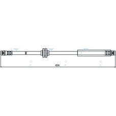 HOS4037 APEC Тормозной шланг