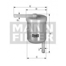 WK 47 MANN-FILTER Топливный фильтр