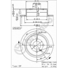 BS 7271 BRECO Тормозной диск