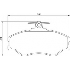 363710203036 MAGNETI MARELLI Комплект тормозных колодок, дисковый тормоз